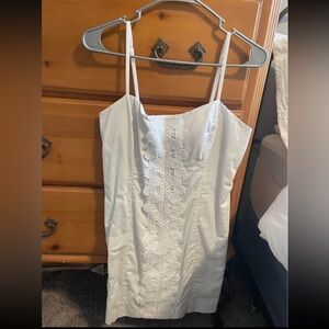 Lilly Pulitzer White Dress With Lace Detail
